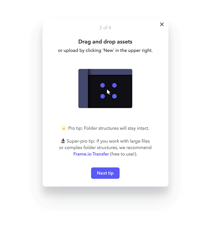 An image of a flow from Frame.io