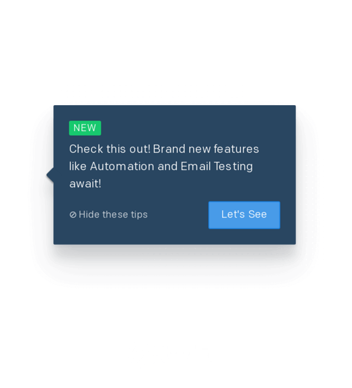 Twilio tooltip made using Appcues