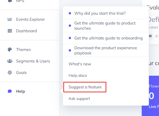 new feature request form
